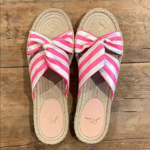 Pink J. Crew sandals